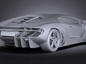 Centenario LP 770-4 2017 3D Model