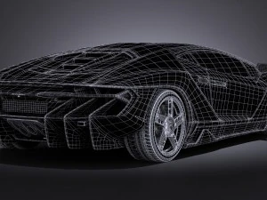Centenario LP 770-4 2017 3D Model
