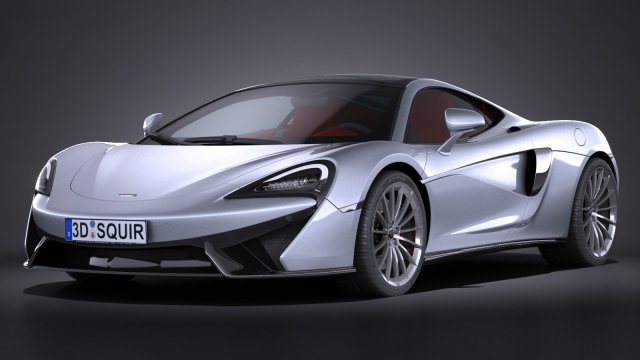 Mclaren 570 GT 2017 Modelo 3D .c4d .max .obj .3ds .fbx .stl .blend