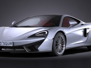 Mclaren 570 GT 2017 3D Модель