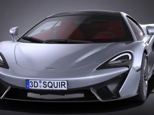 Mclaren 570 GT 2017 3D Model