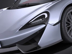 Mclaren 570 GT 2017 3D Model