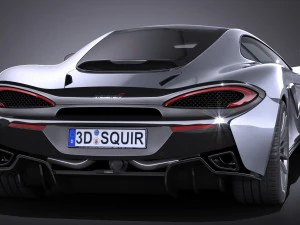 Mclaren 570 GT 2017 3D Model
