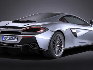Mclaren 570 GT 2017 3D Model