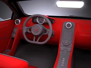 Mclaren 570 GT 2017 3D Model