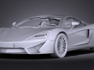 Mclaren 570 GT 2017 Modelo 3D