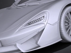 Mclaren 570 GT 2017 3D Model
