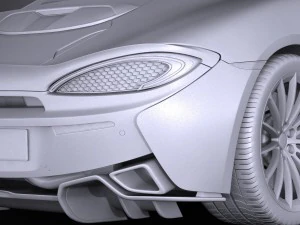 Mclaren 570 GT 2017 3D Model
