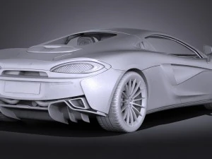 Mclaren 570 GT 2017 3D Model