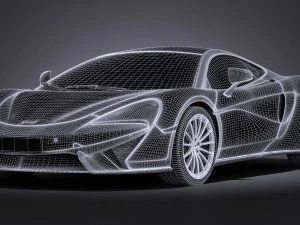 Mclaren 570 GT 2017 3D Model