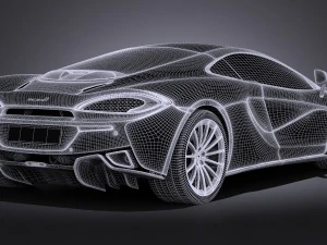 Mclaren 570 GT 2017 3D Model