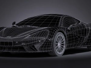 Mclaren 570 GT 2017 3D Model