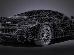 Mclaren 570 GT 2017 3D Model