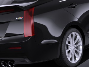 Cadillac ATS-V Sedan 2016 Vray 3Dモデル