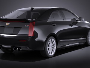 Cadillac ATS-V Sedan 2016 Vray 3Dモデル