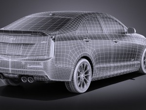 Cadillac ATS-V Sedan 2016 Vray 3Dモデル