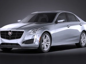 Cadillac CTS 2014 Vray 3D Model