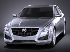 Cadillac CTS 2014 Vray 3D Model