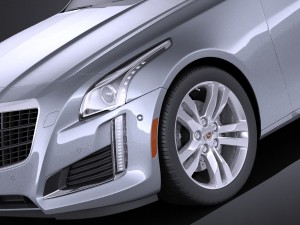 Cadillac CTS 2014 Vray 3D Model