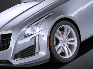 Cadillac CTS 2014 Vray 3D Model