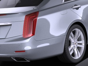 Cadillac CTS 2014 Vray 3D Model