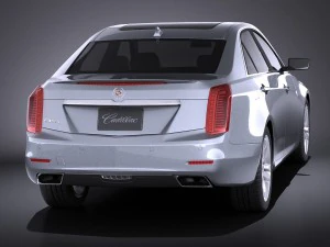 Cadillac CTS 2014 Vray 3D Model