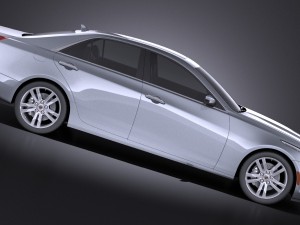 Cadillac CTS 2014 Vray 3D Model