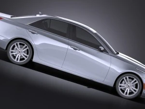 Cadillac CTS 2014 Vray 3D Model