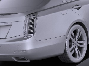 Cadillac CTS 2014 Vray 3D Model