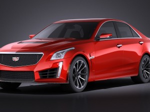 Cadillac CTS-V 2016 Vray 3D मॉडल