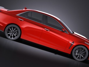 Cadillac CTS-V 2016 Vray 3D 모델