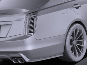 Cadillac CTS-V 2016 Vray 3D 모델