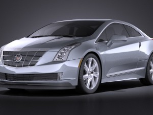 Cadillac ELR 2014 Vray 3D 模型