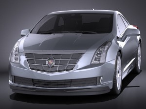 Cadillac ELR 2014 Vray Modelo 3D