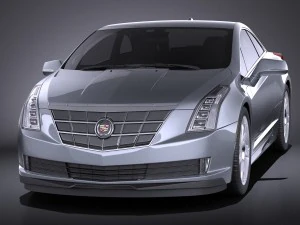 Cadillac ELR 2014 Vray 3D Model