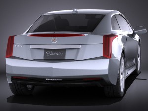 Cadillac ELR 2014 Vray Modelo 3D