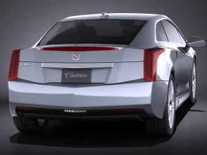 Cadillac ELR 2014 Vray 3D Model