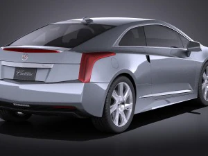 Cadillac ELR 2014 Vray 3D Model