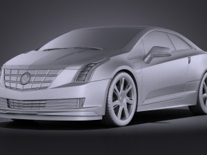 Cadillac ELR 2014 Vray Modelo 3D