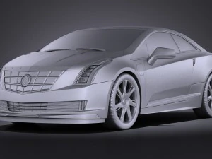 Cadillac ELR 2014 Vray 3D Model