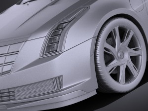 Cadillac ELR 2014 Vray Modelo 3D