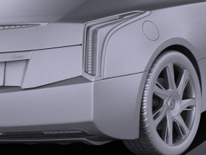 Cadillac ELR 2014 Vray Modelo 3D
