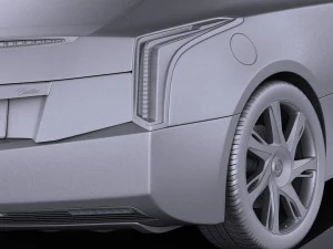 Cadillac ELR 2014 Vray 3D Model