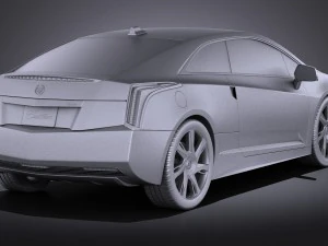 Cadillac ELR 2014 Vray 3D Model