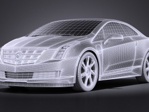 Cadillac ELR 2014 Vray Modelo 3D