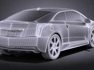 Cadillac ELR 2014 Vray Modelo 3D