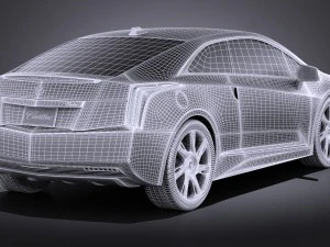 Cadillac ELR 2014 Vray 3D Model
