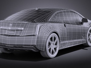 Cadillac ELR 2014 Vray Modelo 3D