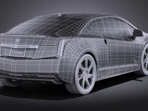 Cadillac ELR 2014 Vray 3D Model
