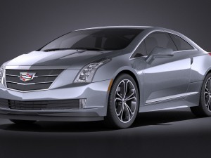Cadillac ELR 2016 Vray 3D 模型